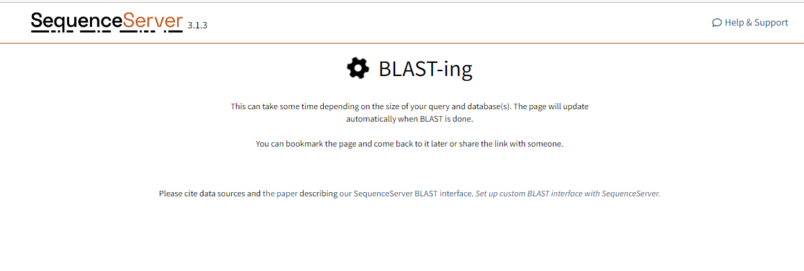 Please wait patiently on this interface