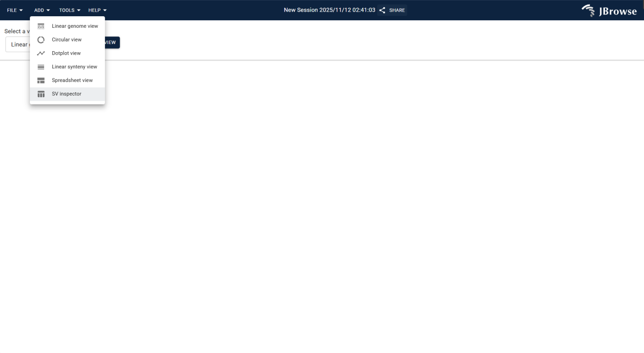 Screenshot of TOOLS Menu in IGV-Browse