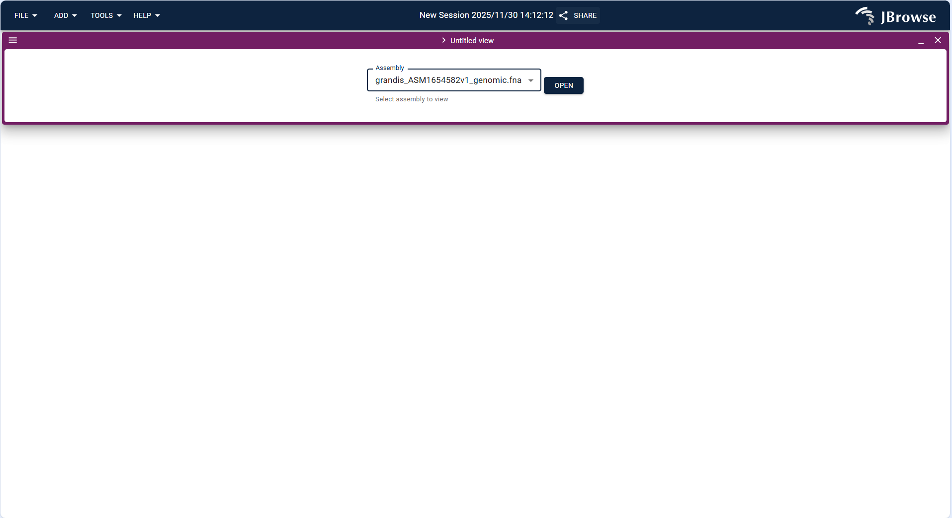 Screenshot of Circular View with overlaid Reference sequence, Feature, and GC Content tracks