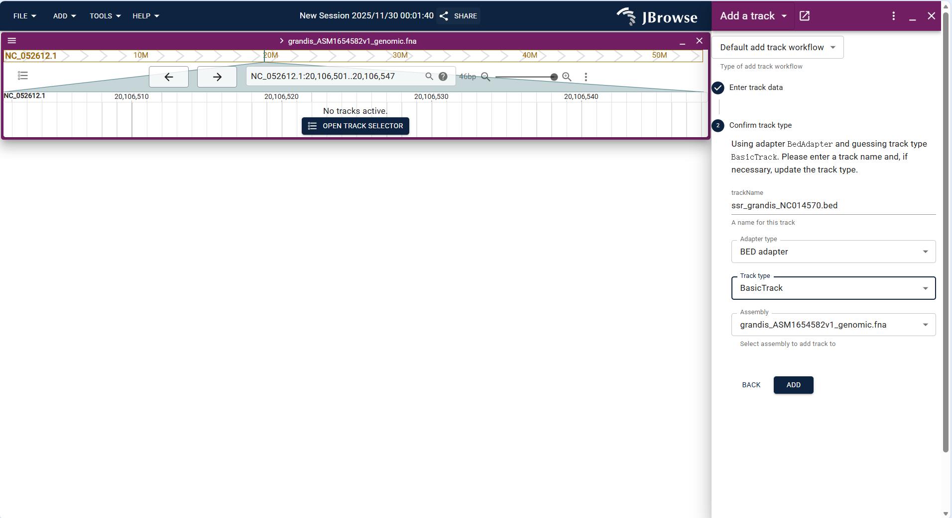 Screenshot of Linear Genome View with multiple overlaid tracks