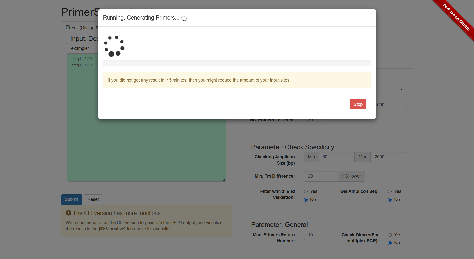 Please wait patiently on this interface