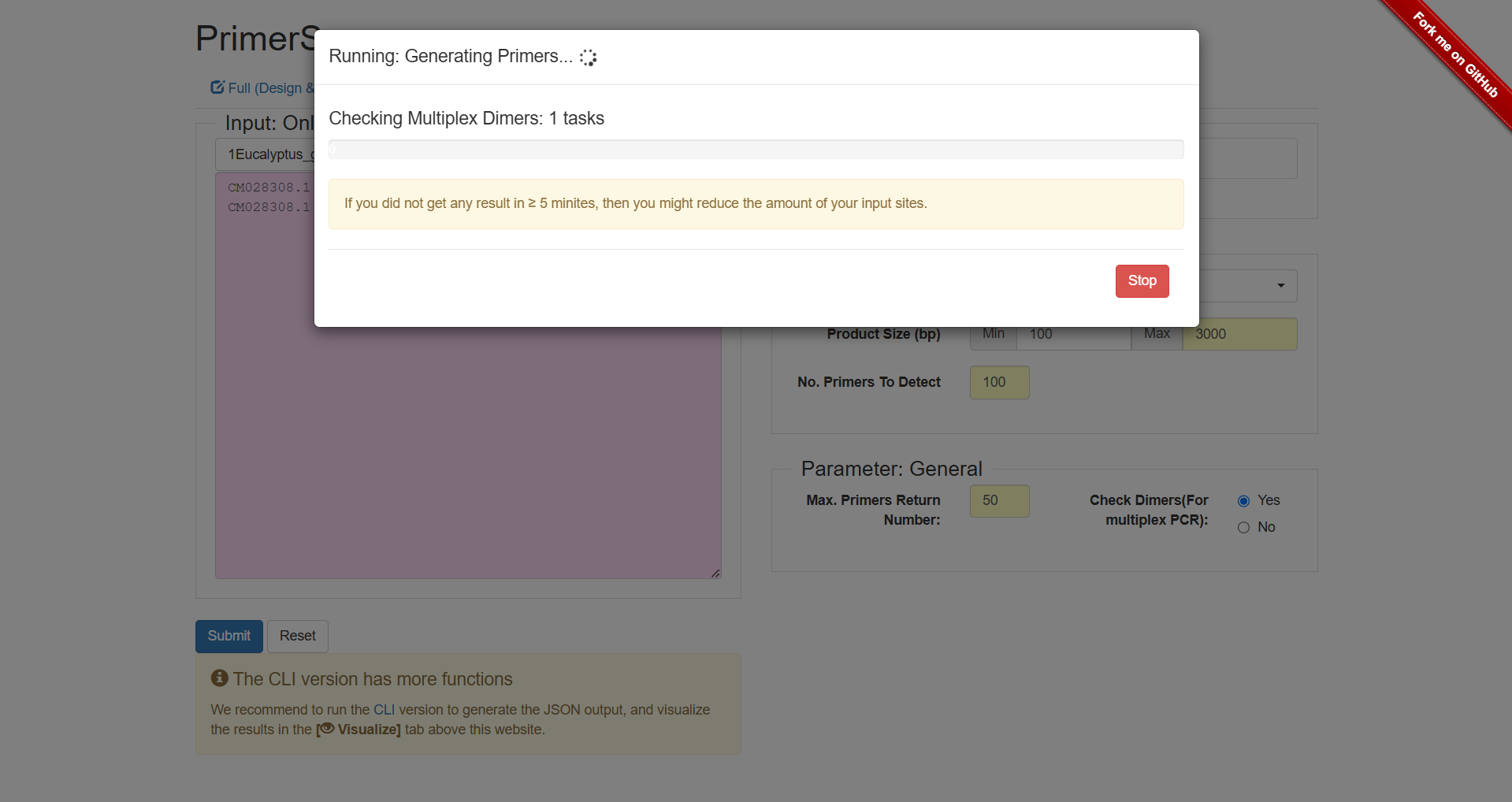 Please wait patiently on this interface